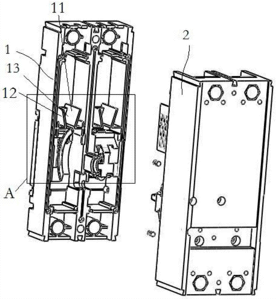 A DC circuit breaker arc extinguishing device