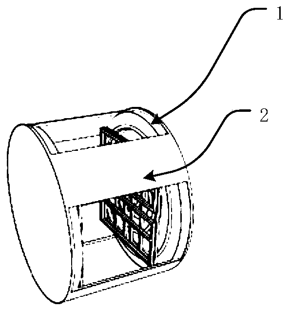 Ultra-low-field nuclear magnetic resonance imaging device applied to cerebral stroke diagnosis