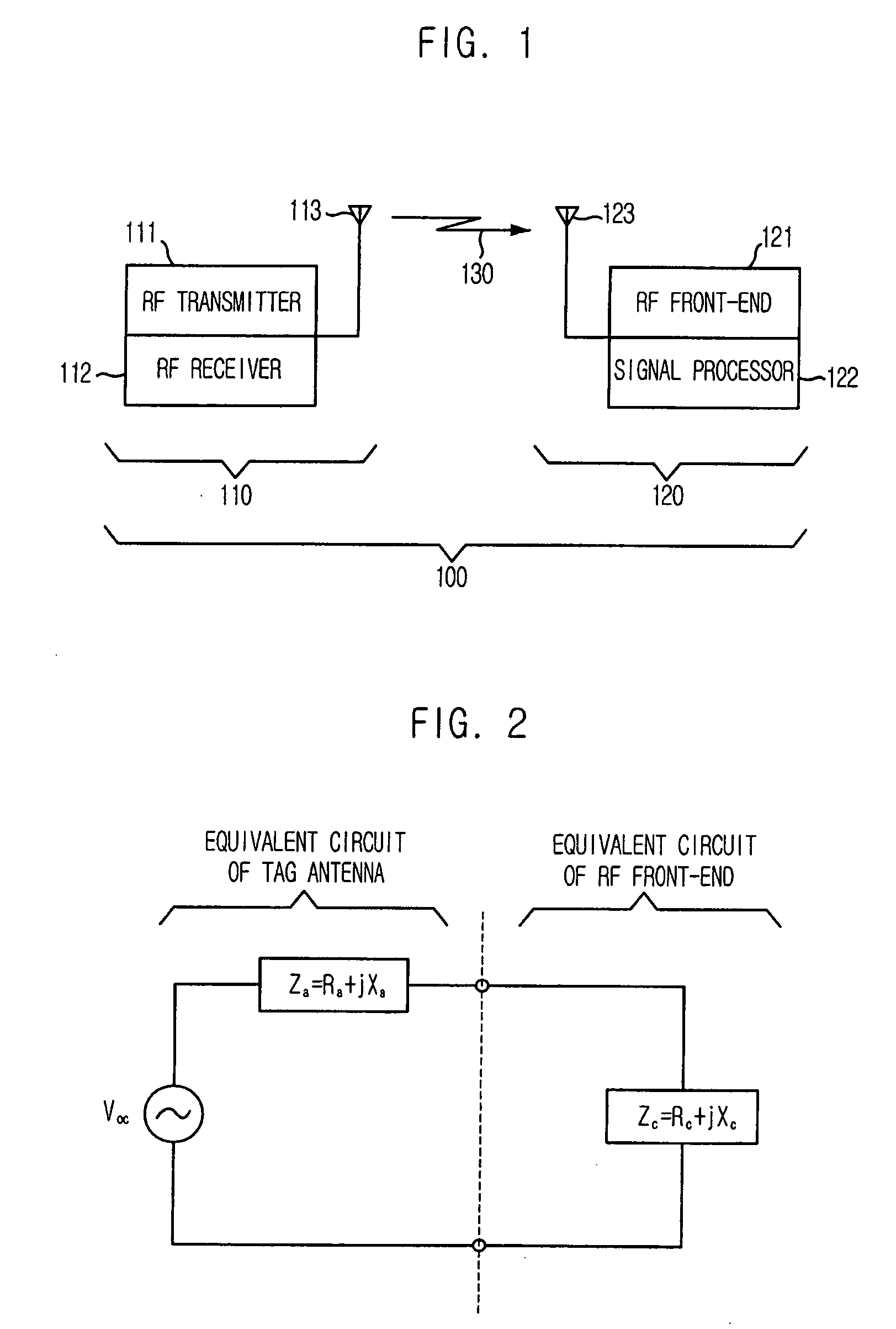 Antenna using inductively coupled feeding method, RFID tag using the same and antenna impedence matching method thereof