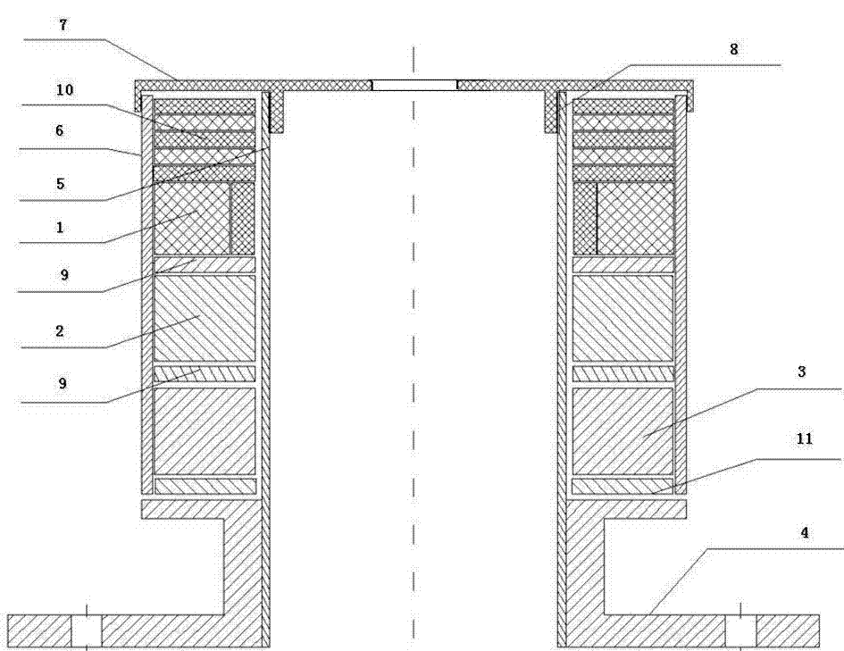 Built-in high voltage side electronic current transformer and circuit breaker