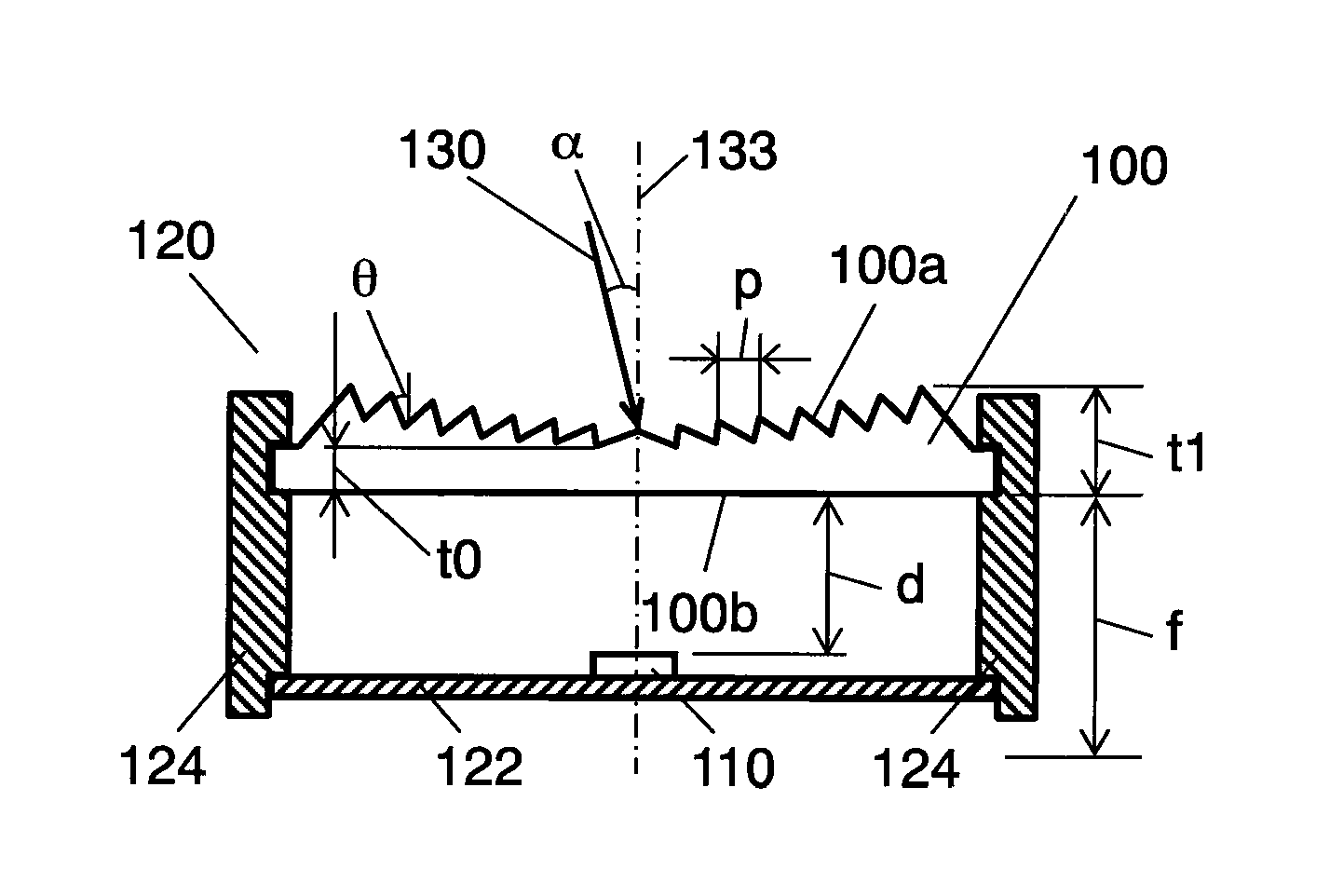 Light receiver and Fresnel lens used therein