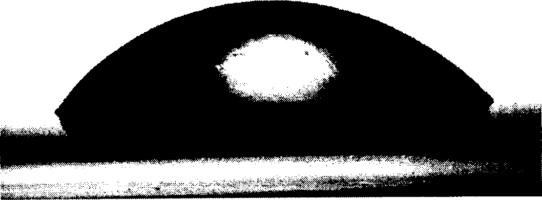 Method for changing solid film material surface soakage