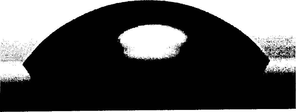 Method for changing solid film material surface soakage