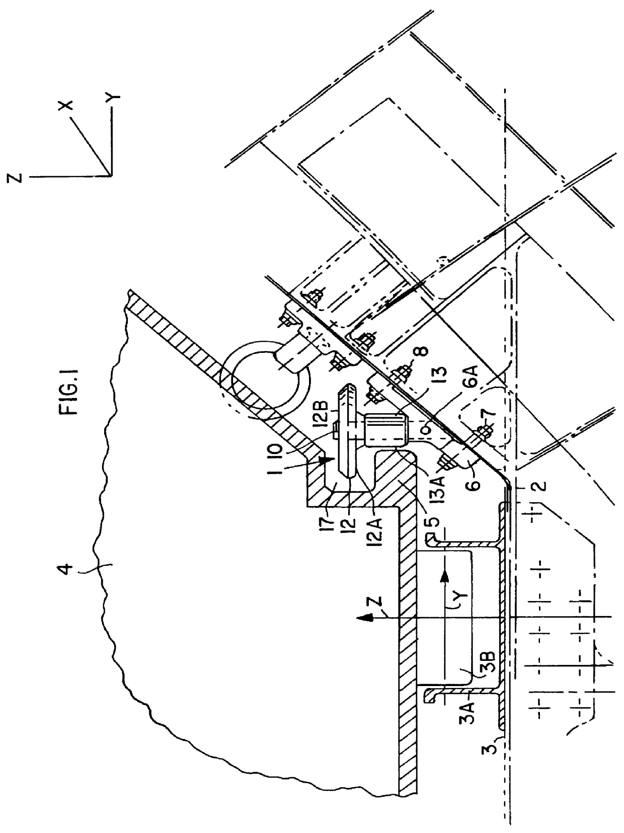 YZ- latch for tying freight to a loading floor