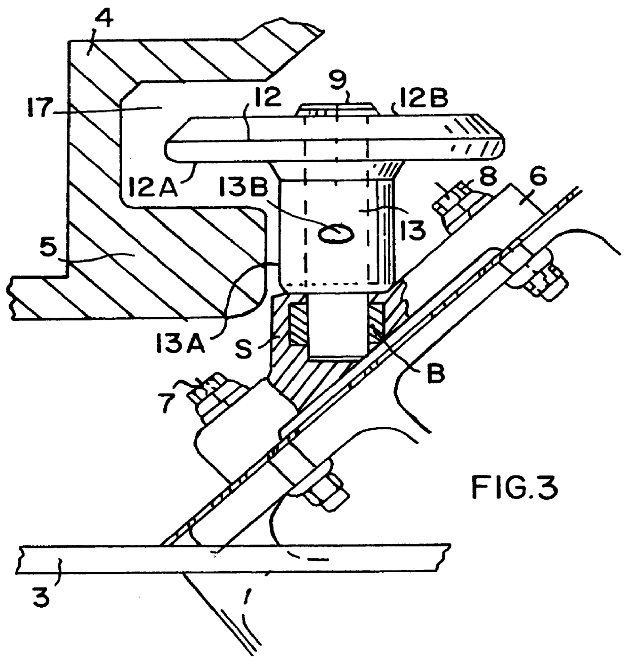 YZ- latch for tying freight to a loading floor