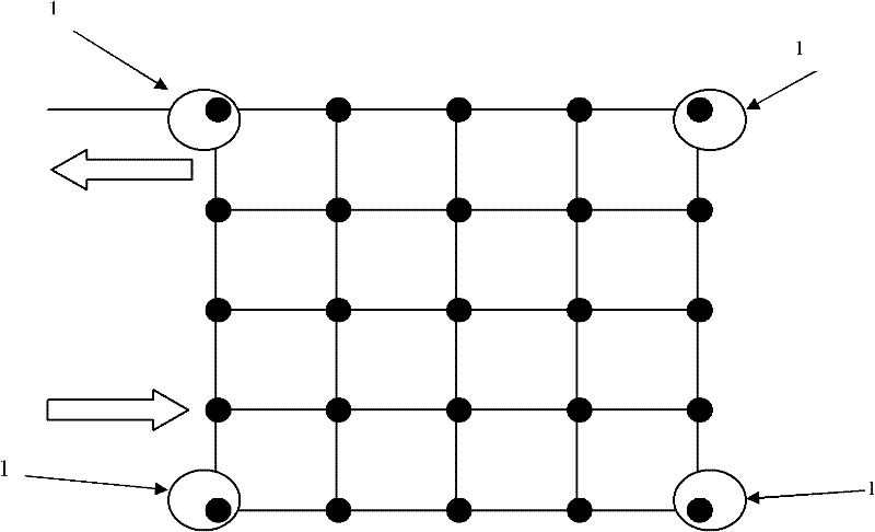 Testing method of illumination intensity for road illumination