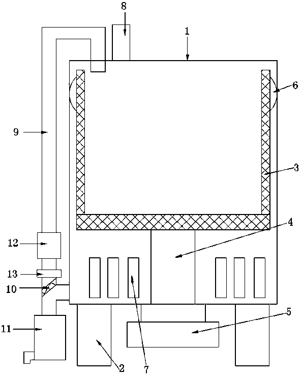 Cleaning device for cotton-type polyester fabric production