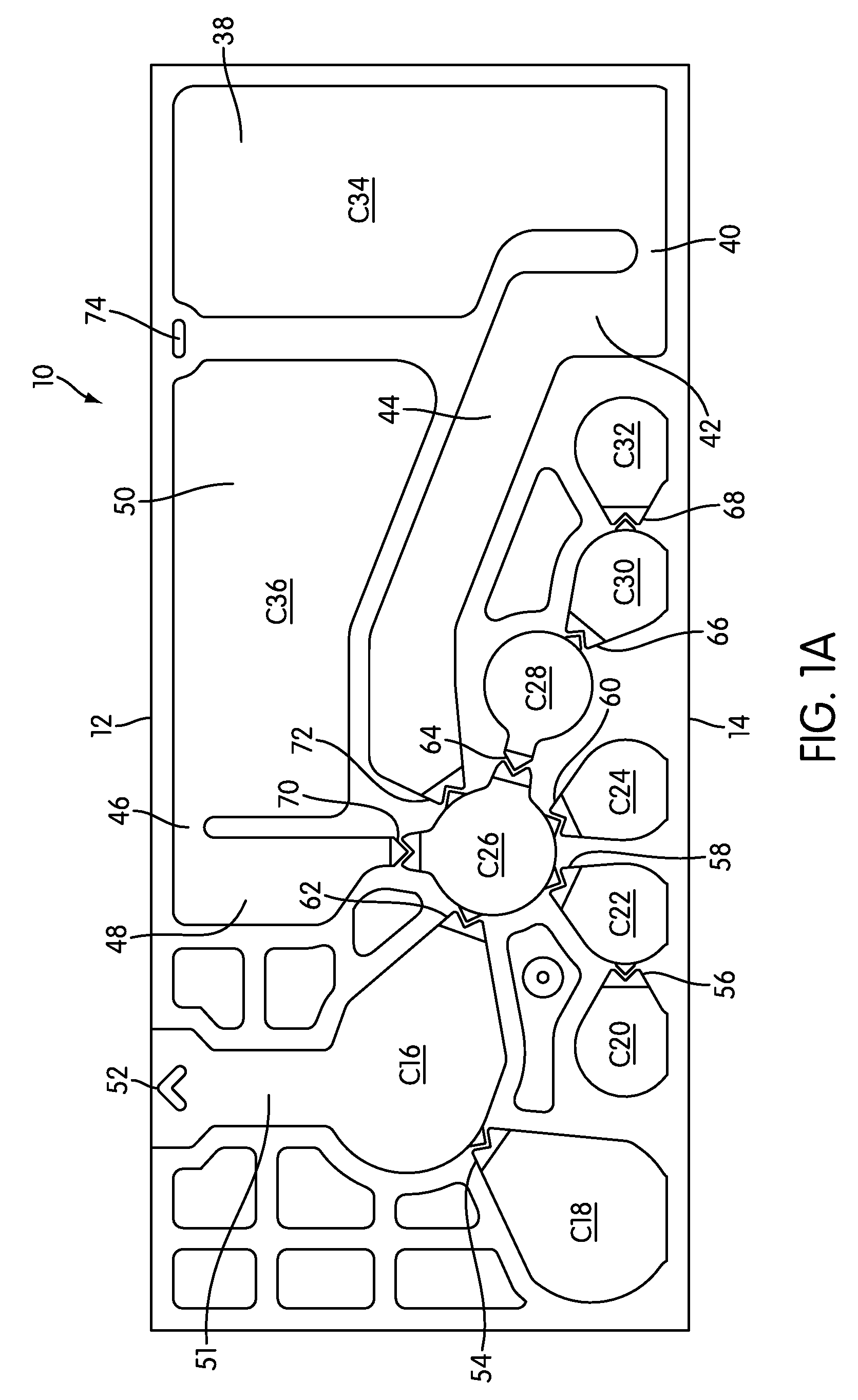 Multi-Chambered Receptacles