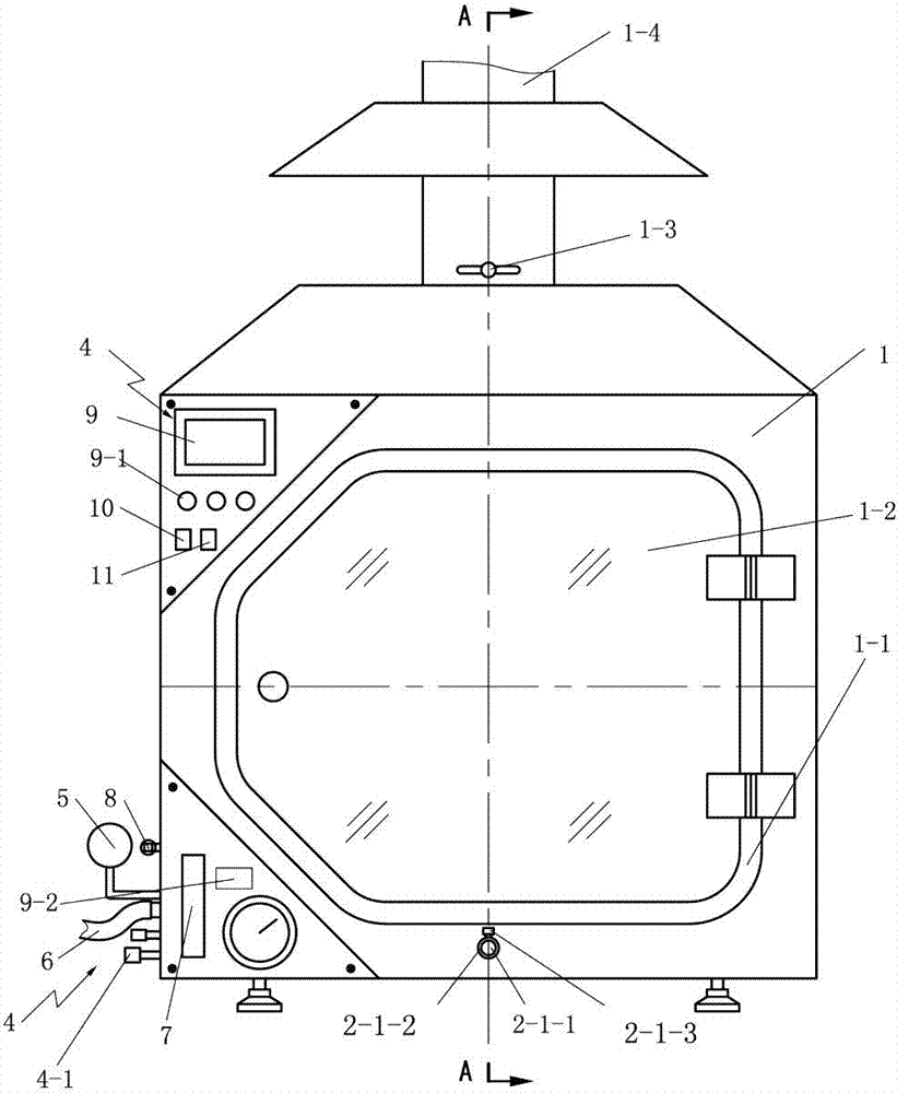 Non-metallic material combustion performance test device