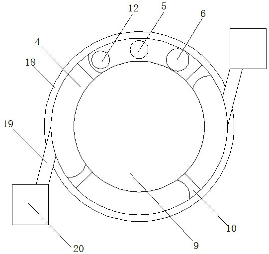 Coin separation device based on ring separation