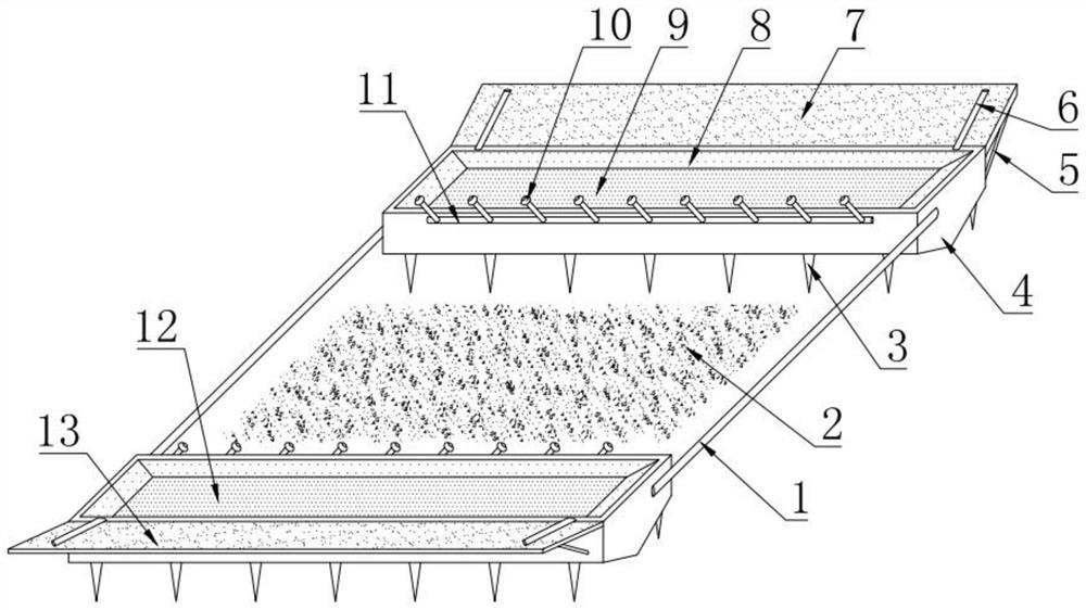 A mountain rainwater collection and irrigation system