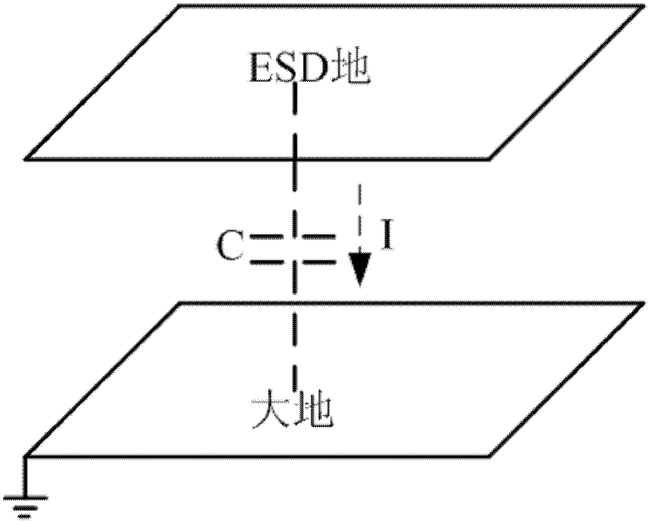 Static detection platform for non-earthing equipment with nonmetallic shell