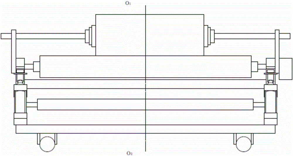 Automatic sizing roiling-up device