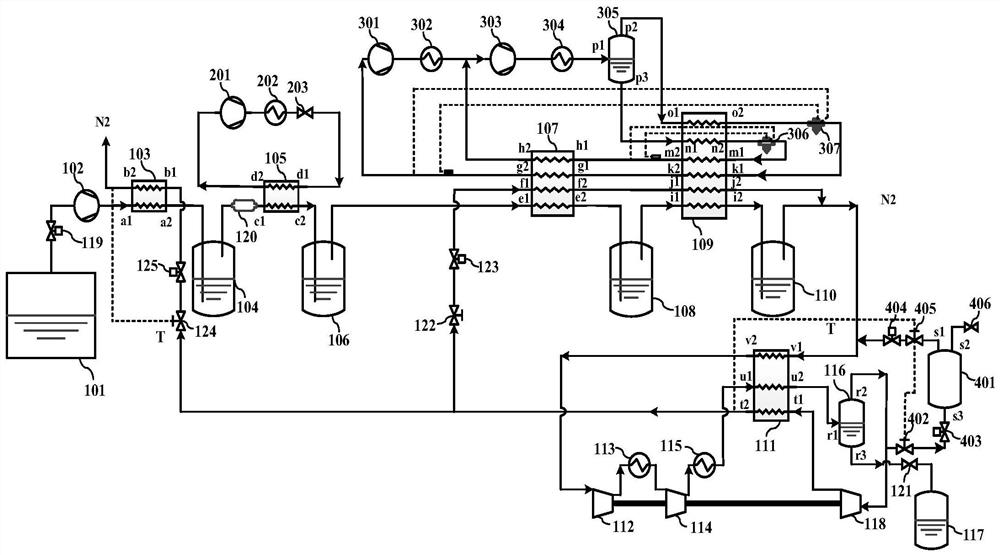 A crude oil volatile gas graded liquefaction system and its working method