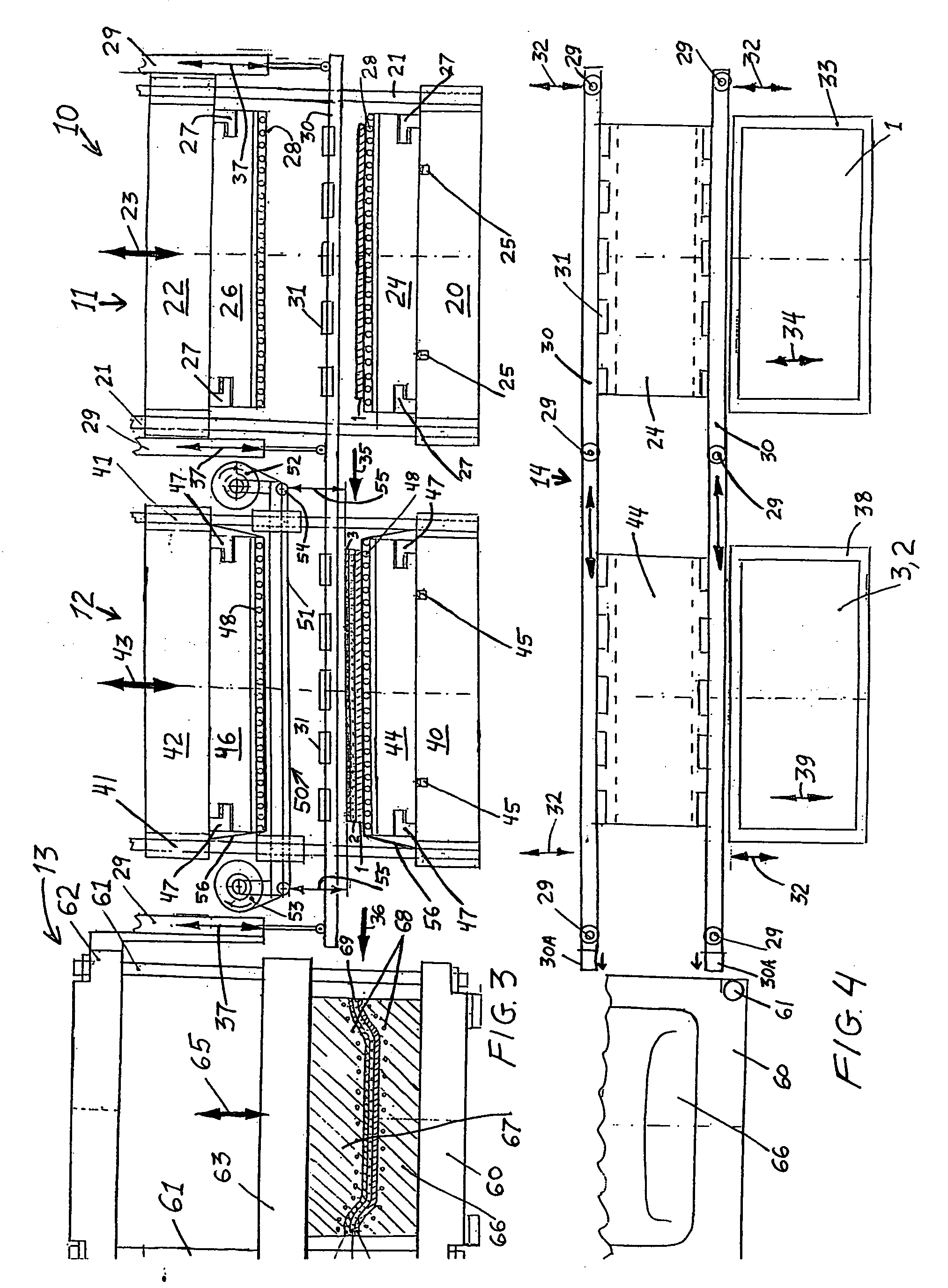 Method and apparatus for producing a three-dimensionally molded, laminated article with transfer-printed surface decoration