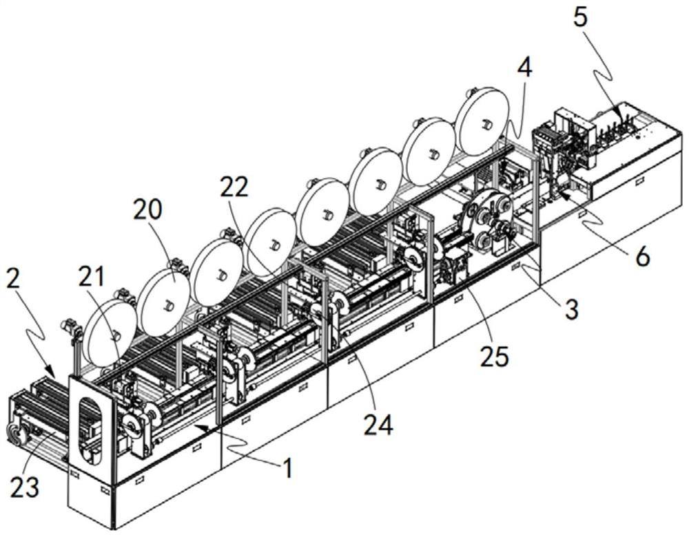 Storage battery pole plate wrapping mechanism and automatic storage battery pole group wrapping production line