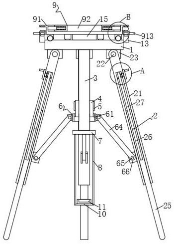 Mounting bracket for hydrological-engineering-environmental geological environment monitoring equipment