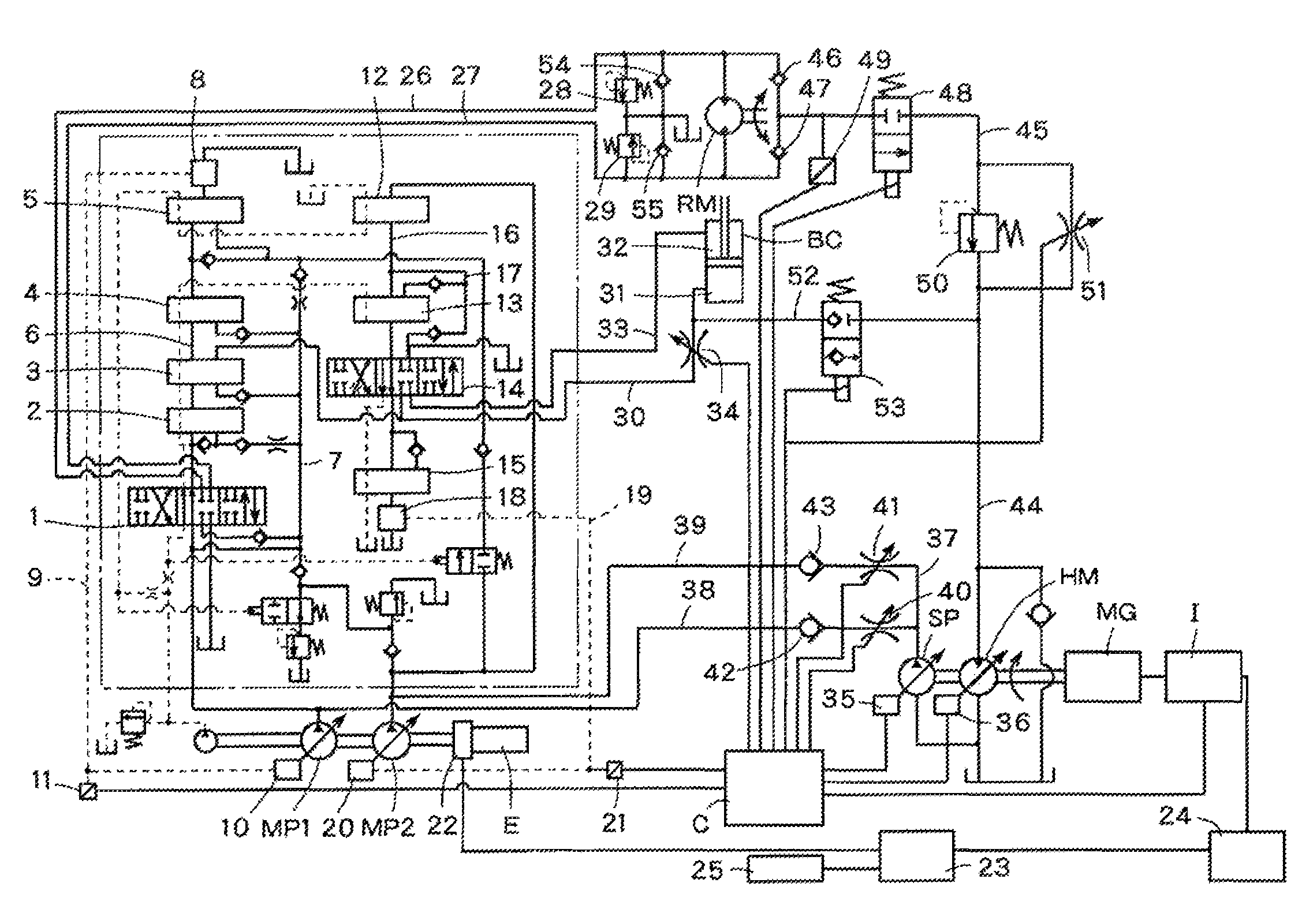 Hybrid construction machine