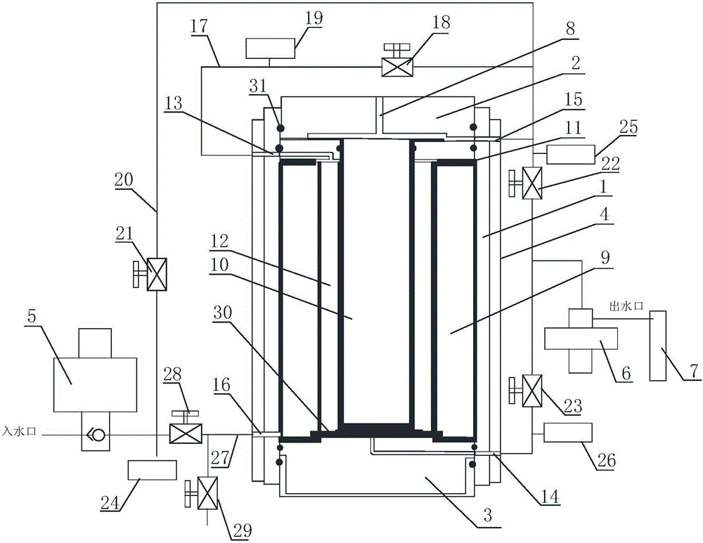 Oil and gas well cement sheath sealing characteristics simulation test device and experimental method