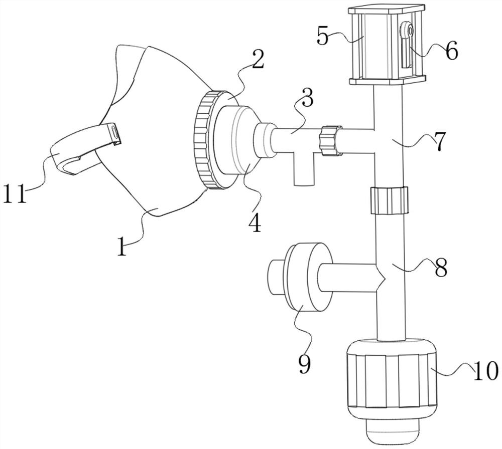 Face mask type exhaled air collection device and method