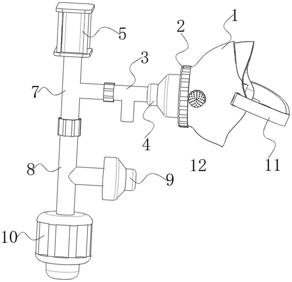 Face mask type exhaled air collection device and method