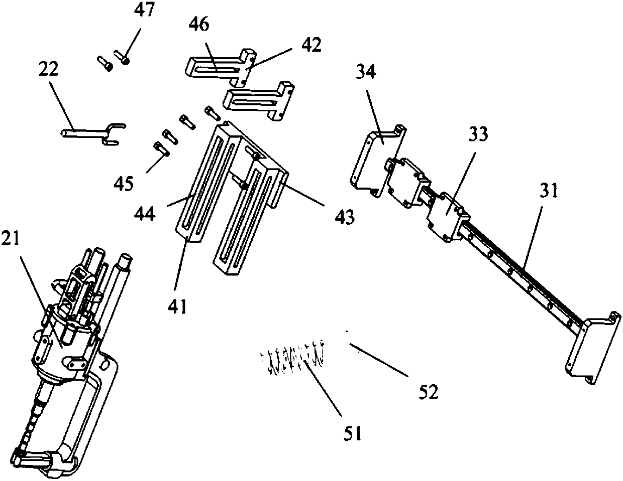 A semi-automatic welding device