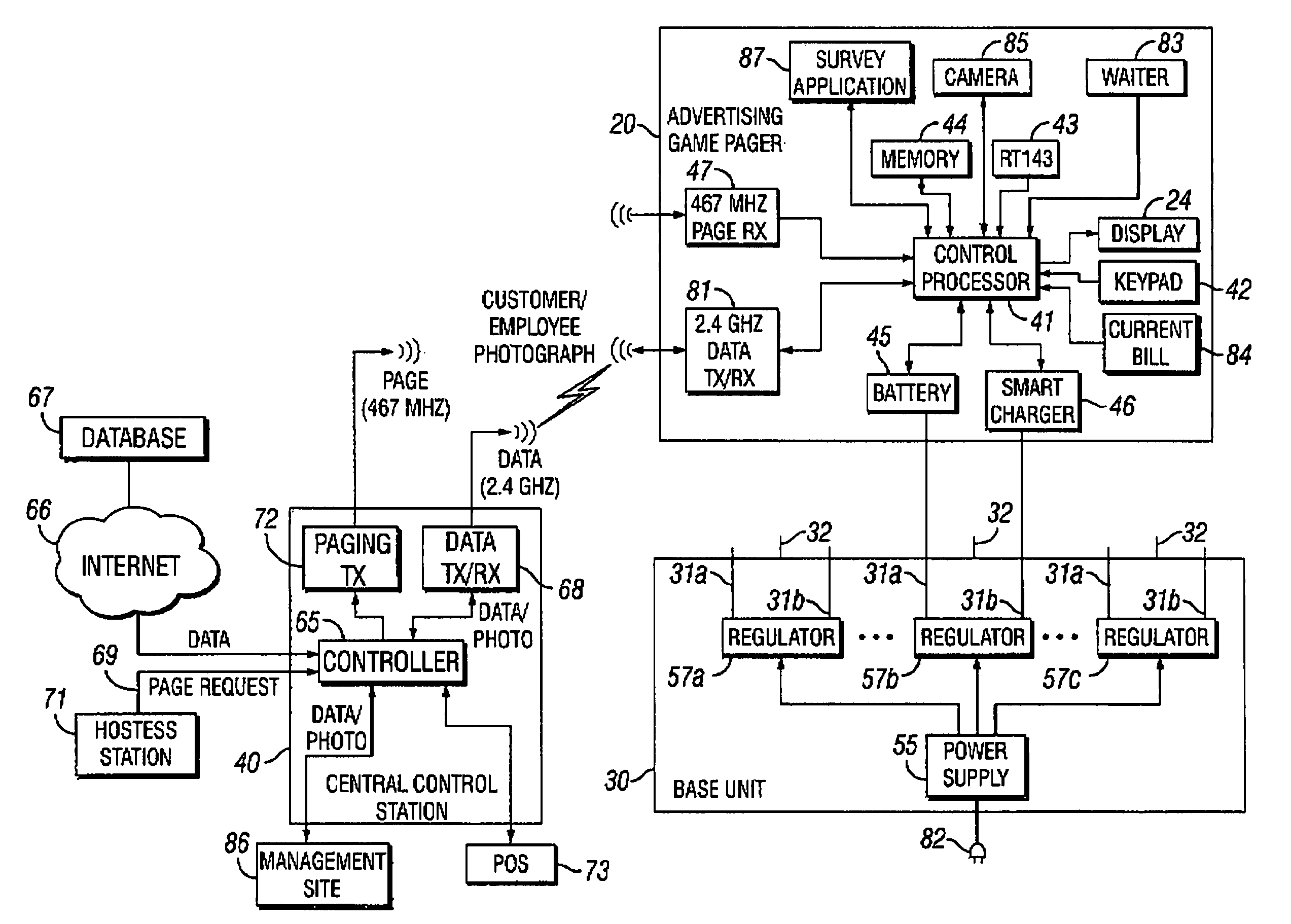 Customer survey device with fraud prevention system