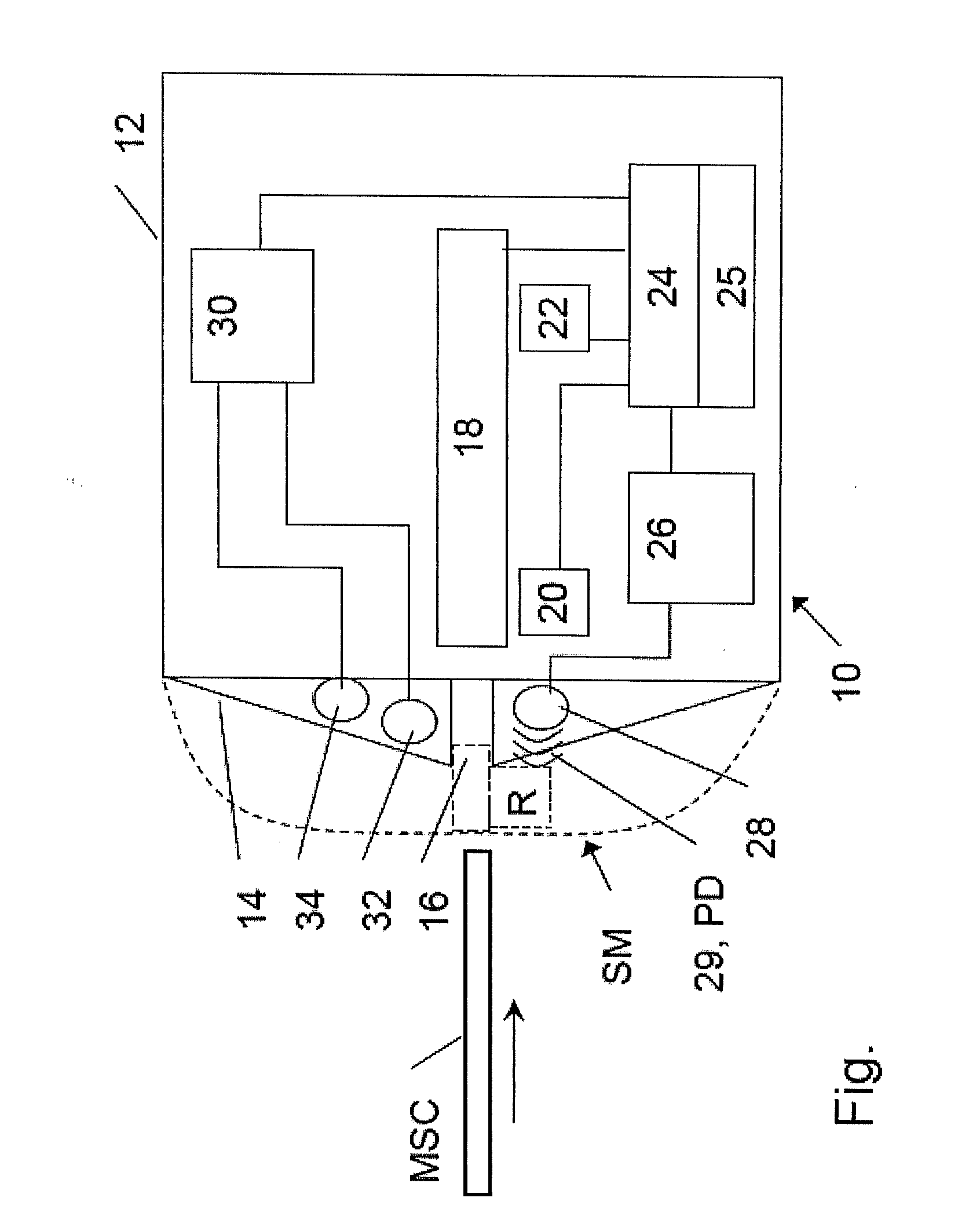 Protective device and method for preventing skimming on a card reader