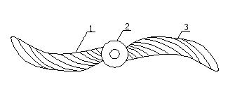 Novel submersible water impeller blade wheel