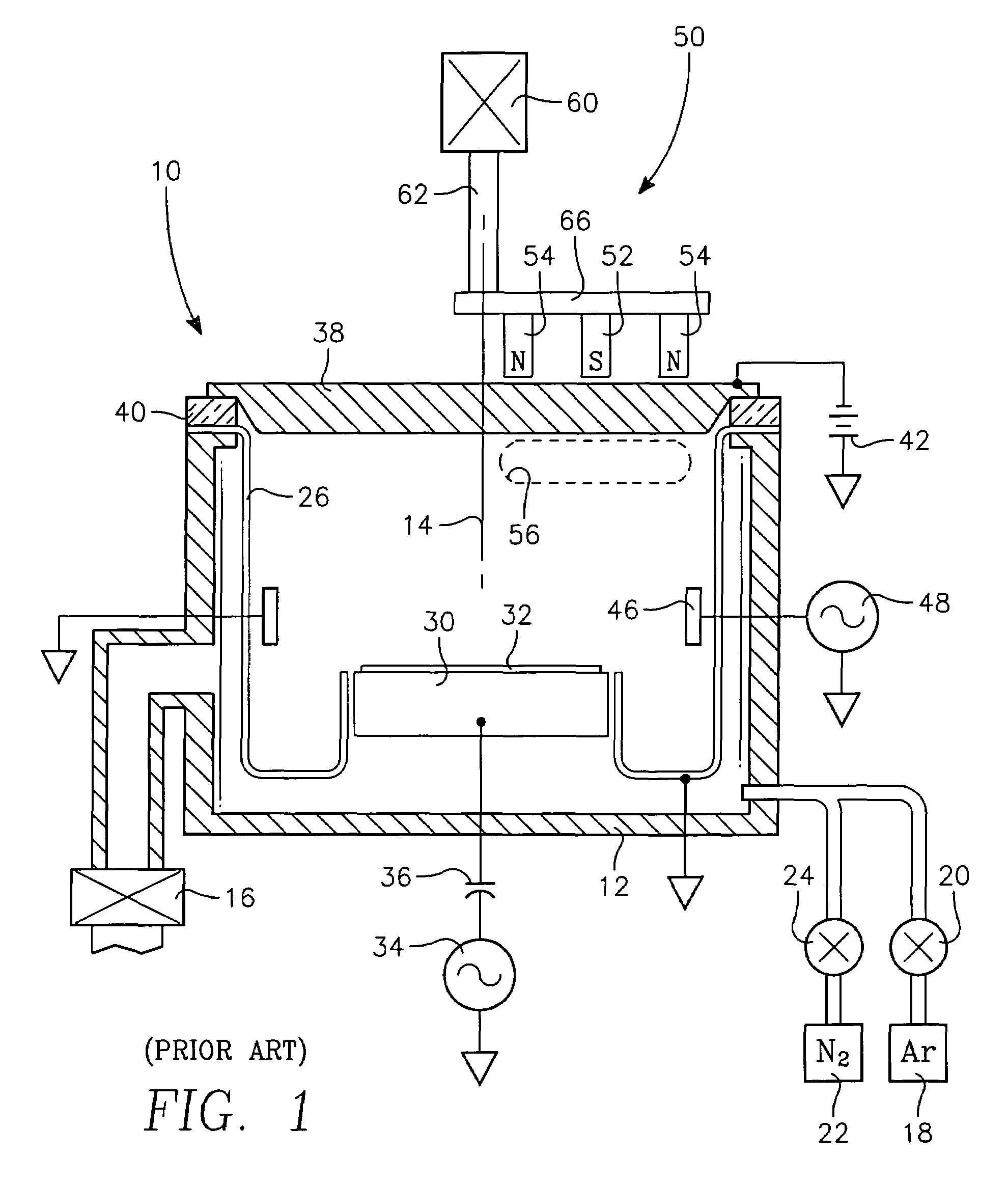 Variable quadruple electromagnet array in plasma processing