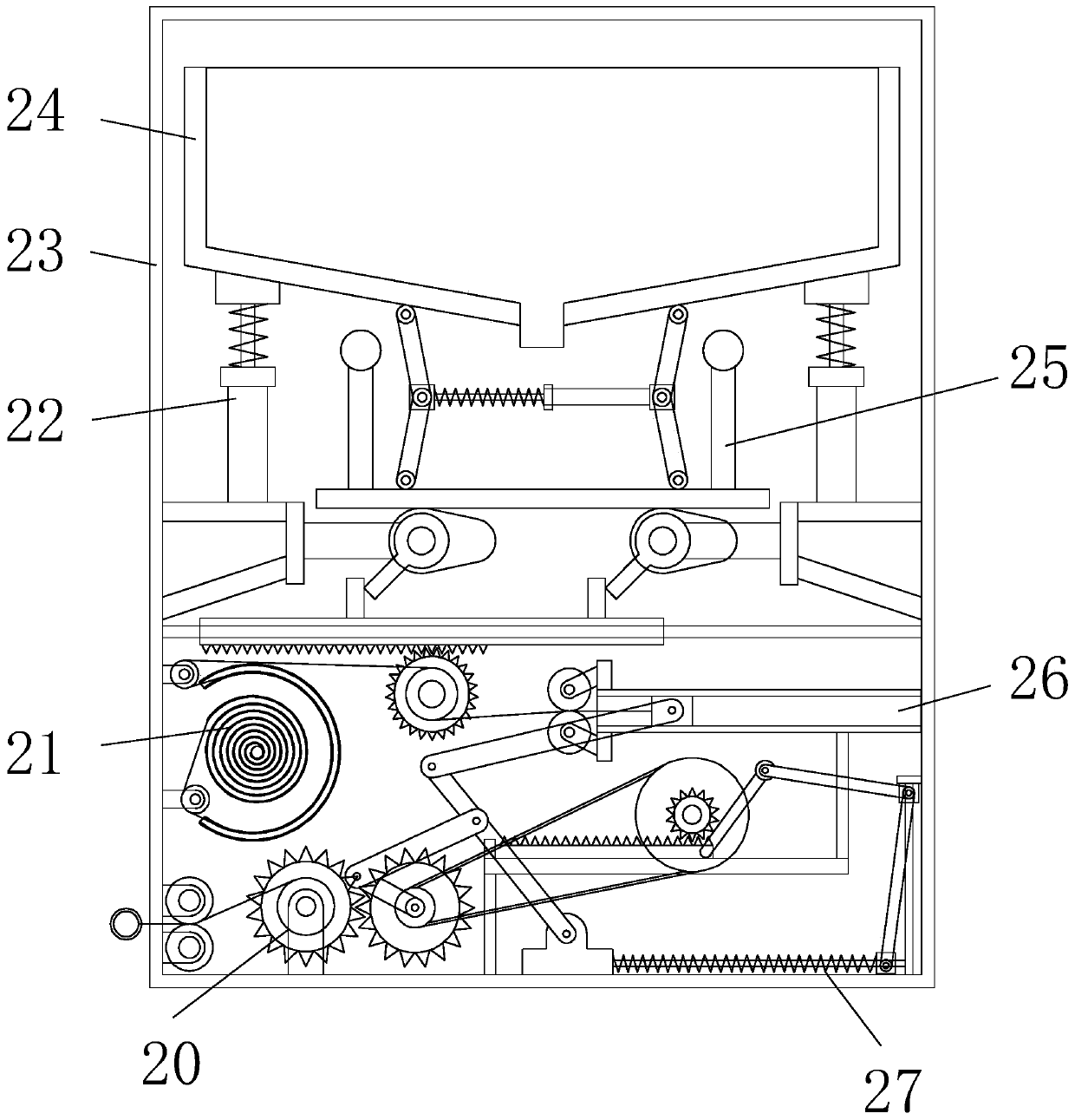 A steel ball pressing machine for universal wheels of luggage