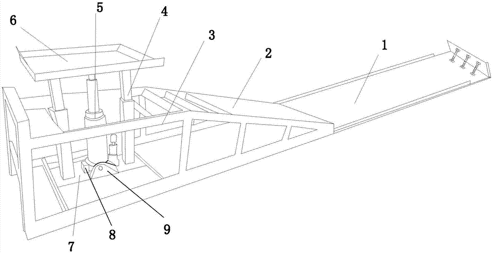 Automobile maintenance supporting frame