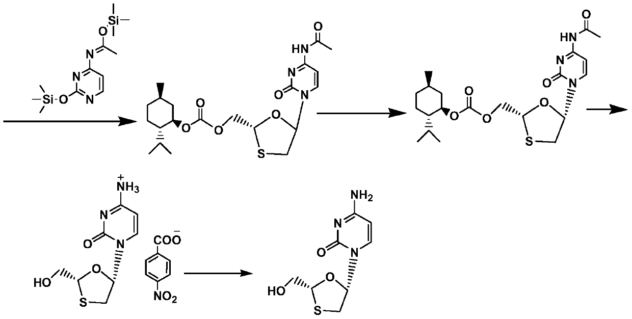 A kind of method of synthesizing lamivudine intermediate