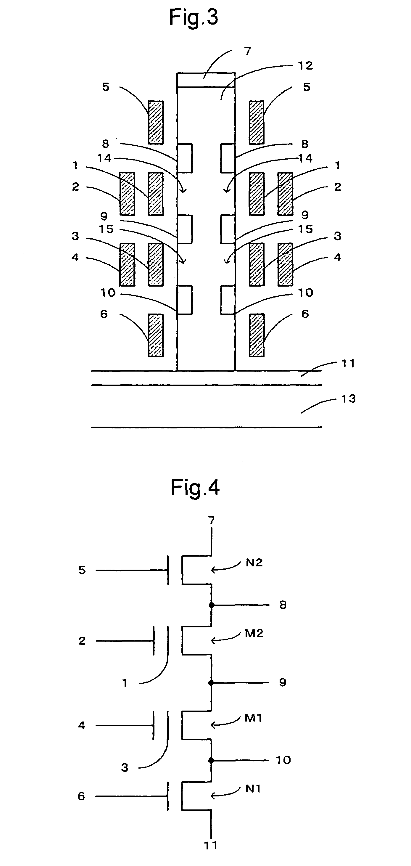 Low voltage, island-layer-based nonvolatile semiconductor storage device with floating biased memory cell channel