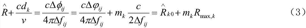 SAW RFID tag range-finding method based on multi-frequency phase difference