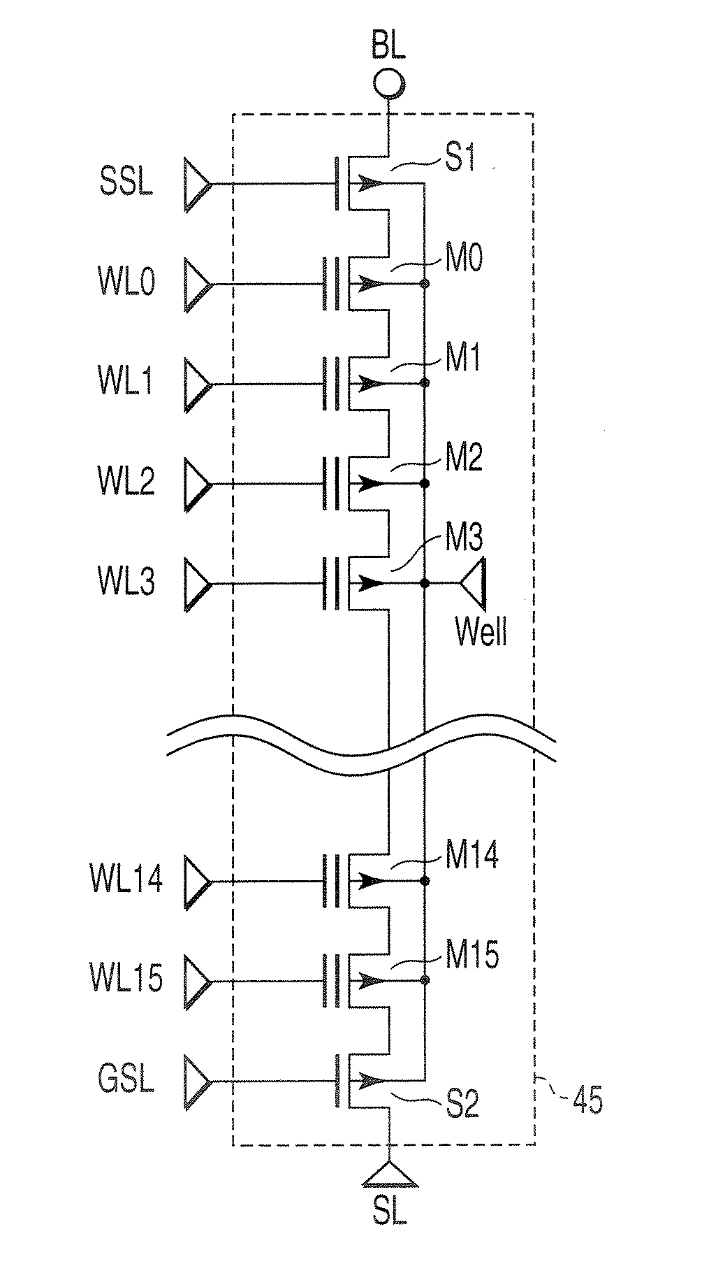 Nonvolatile semiconductor storage device