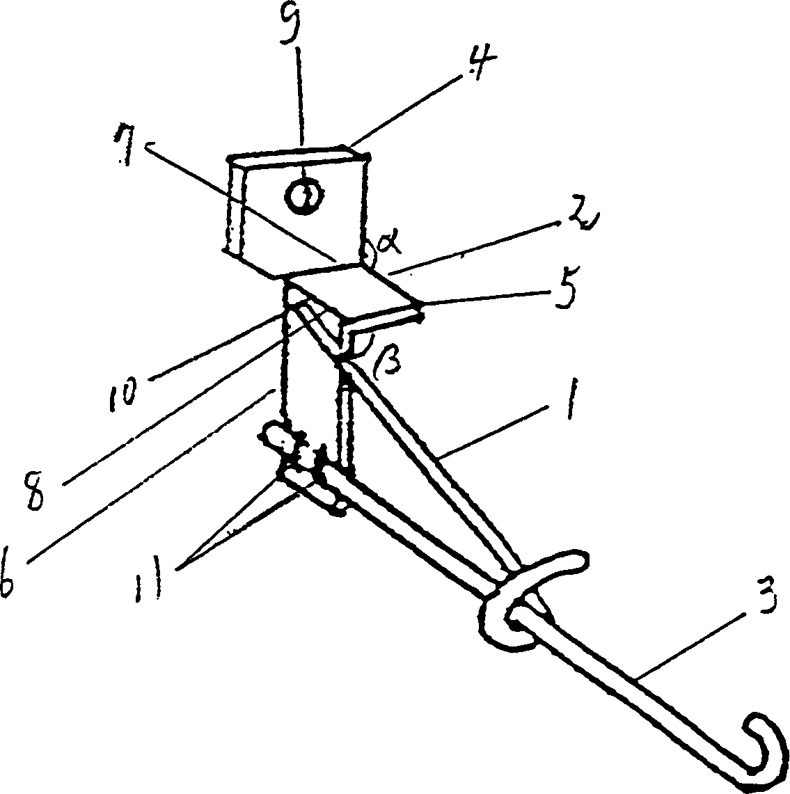 Fixture for heat insulating layer of outer wall