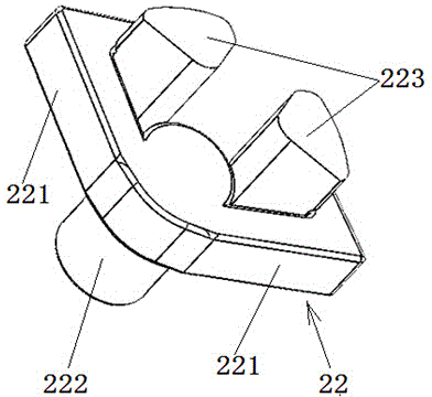 Positioning middle sliding door buffering device