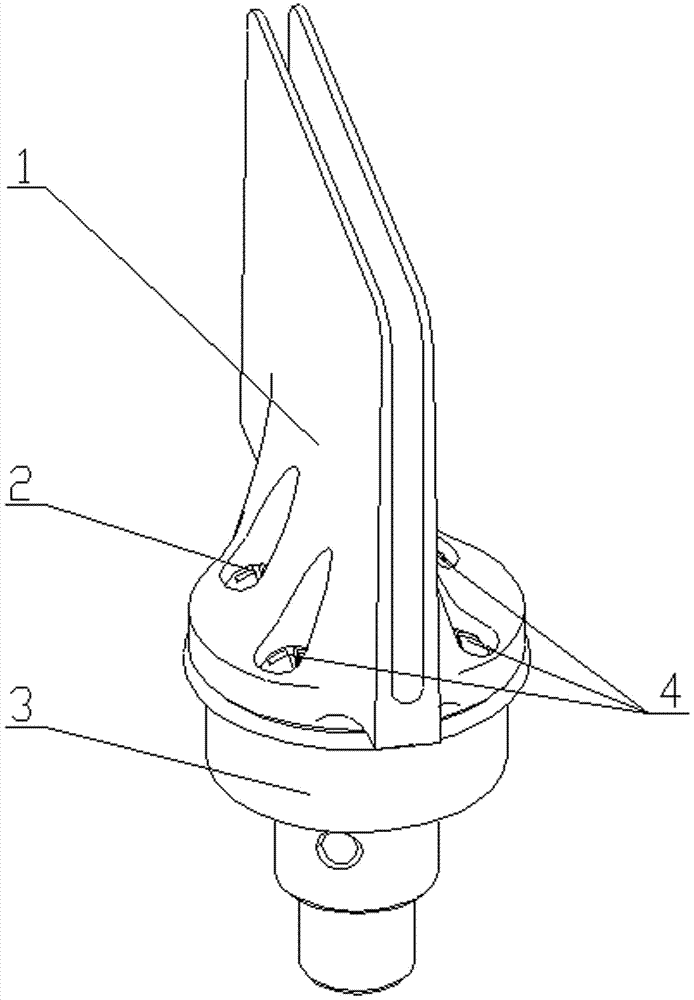 High-precision, easily-assembled and easily-disassembled steering surface connection structure