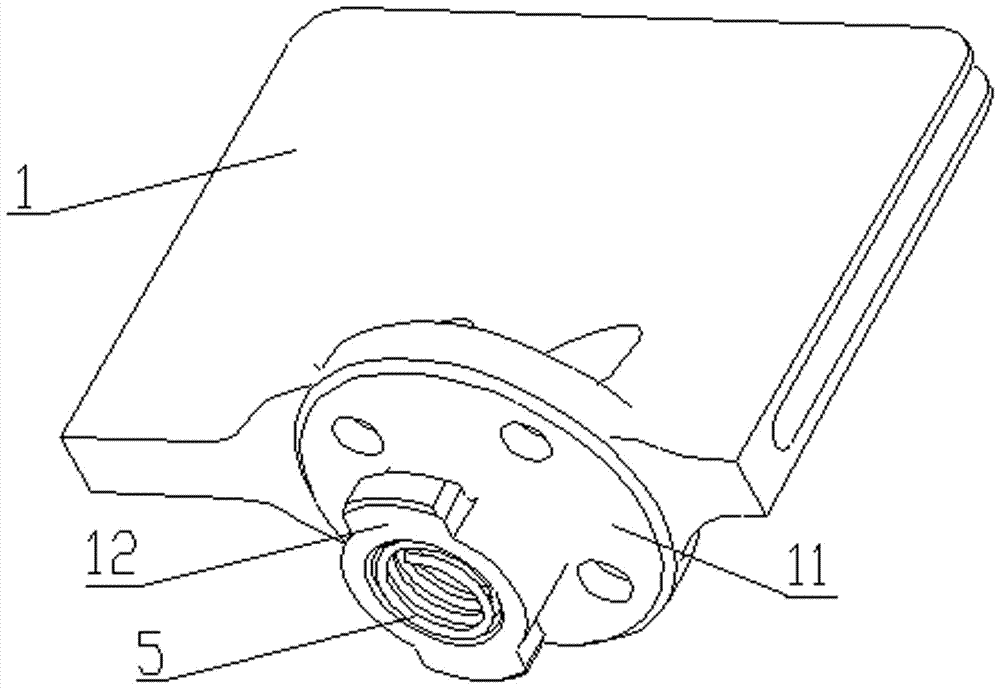 High-precision, easily-assembled and easily-disassembled steering surface connection structure