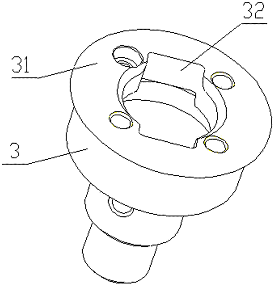 High-precision, easily-assembled and easily-disassembled steering surface connection structure