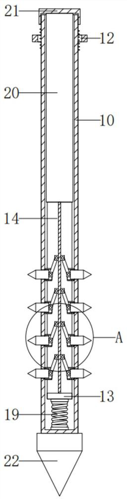 Device for engineering pile detection static load test