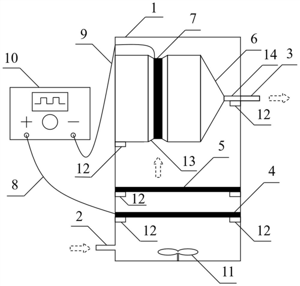 Electrode for electric flocculation-fiber filtration water treatment device, electric flocculation-fiber filtration water treatment device and use method of electric flocculation-fiber filtration water treatment device