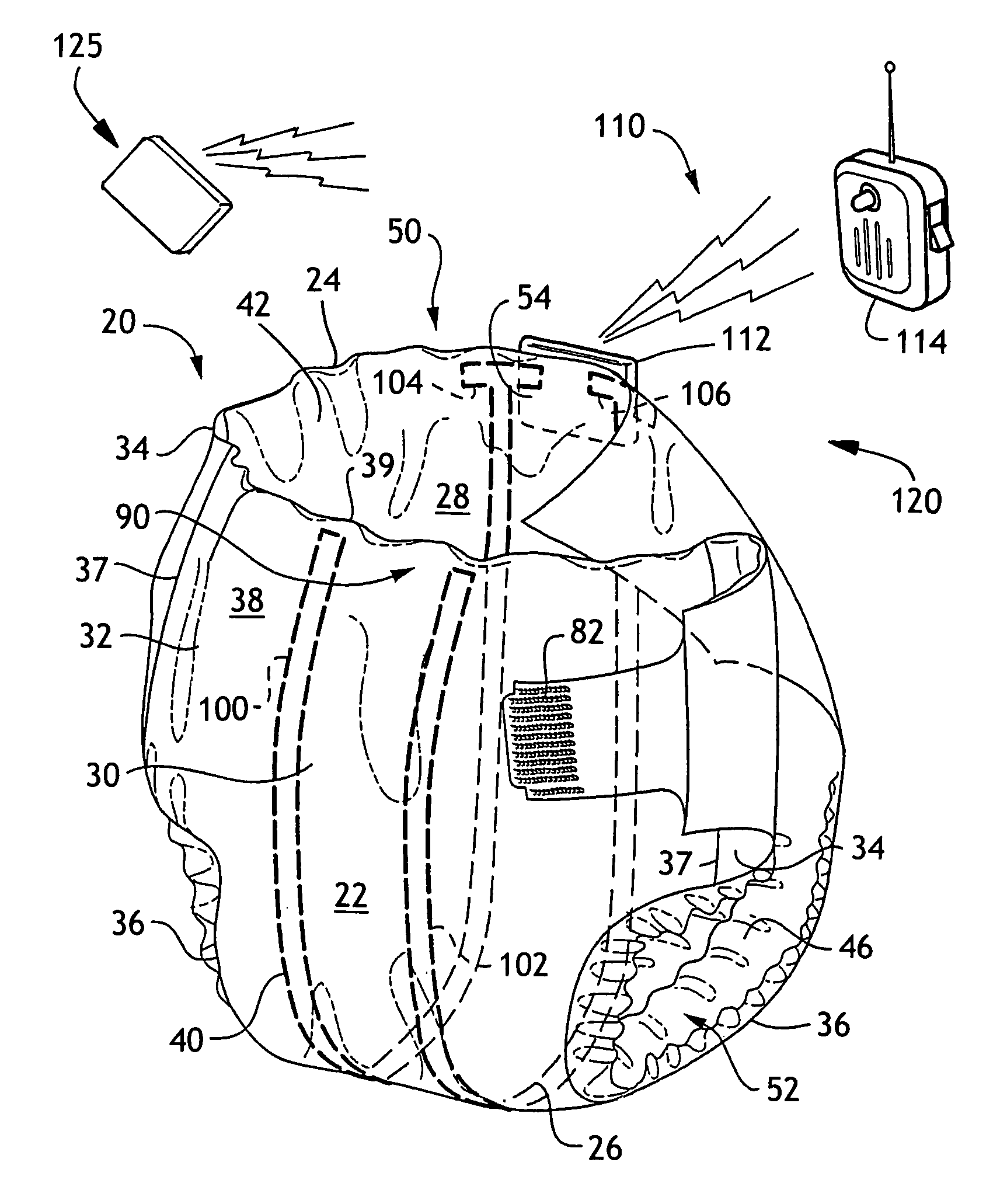 Sensor and associated articles for toilet training