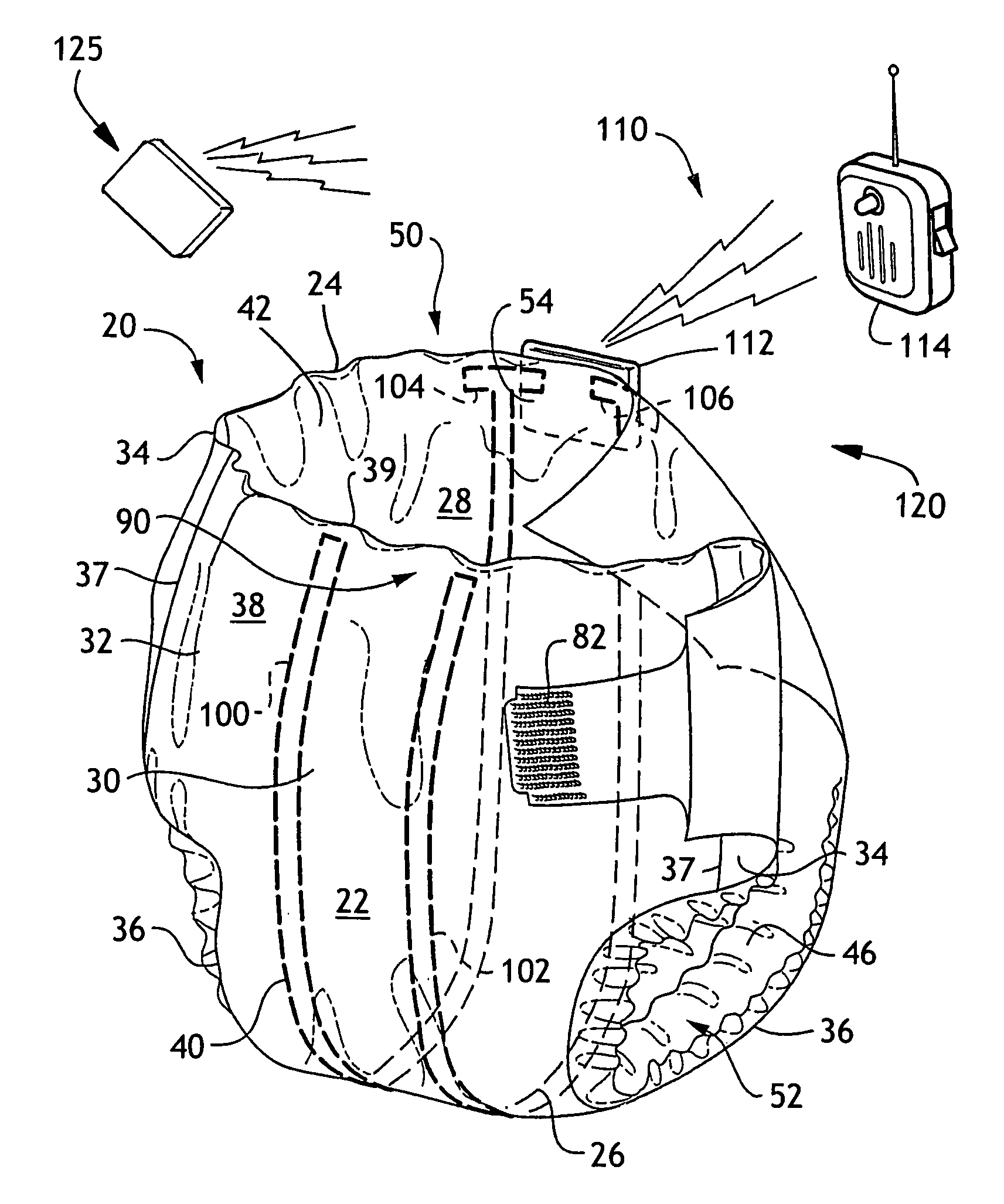 Sensor and associated articles for toilet training