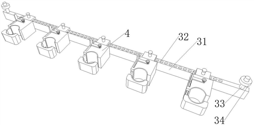 Steel structure foundation bolt accurate pre-embedding device