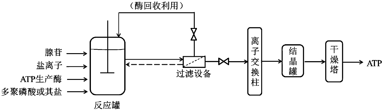 A method for enzymatically preparing adenosine triphosphate