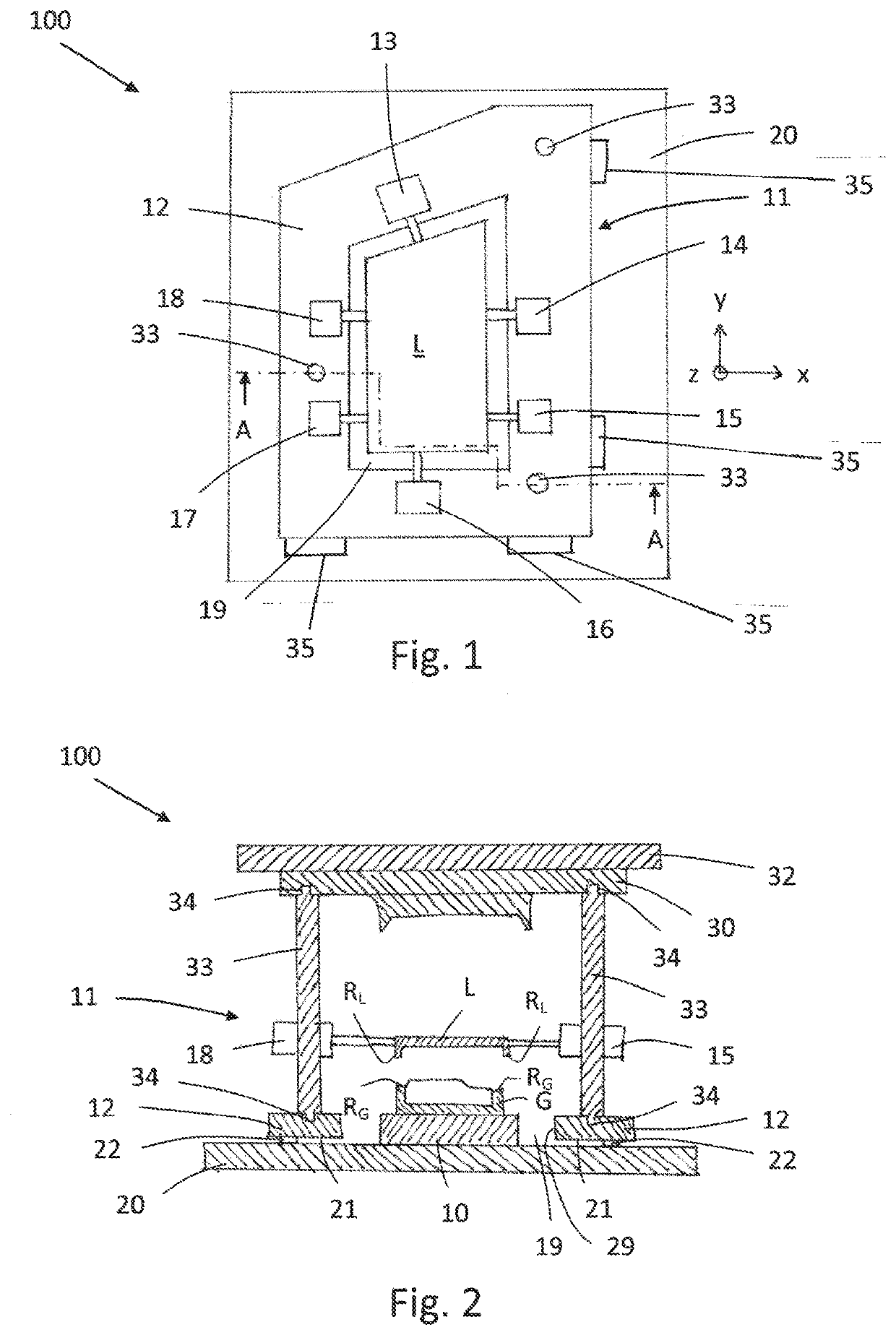 Device and method for joining a lens to a housing of a lighting device of a motor vehicle