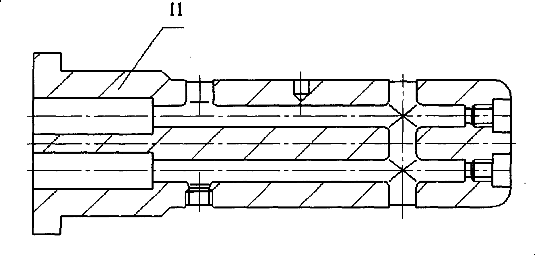 Differential temperature drawing mould of magnesium alloy plate