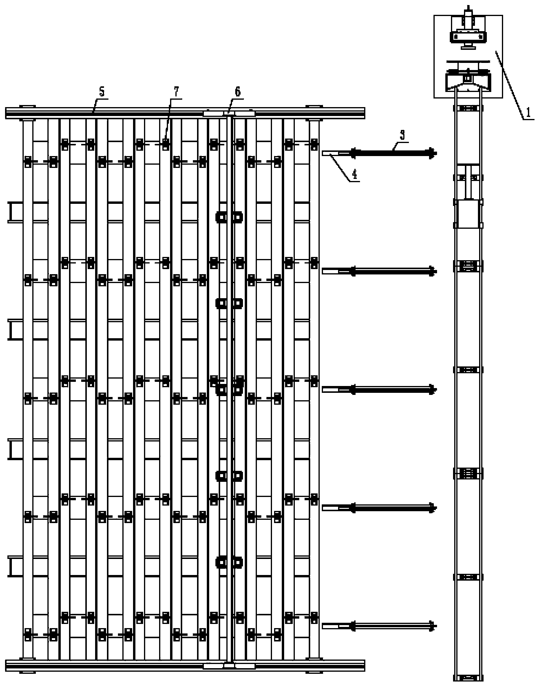 Automatic stacking system for precast pile reinforcement cages